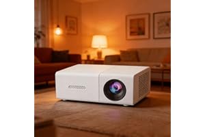 Mini Portable 1080P High Resolution Projector, Outdoor Video Projector, LED Pico Movie Projector for Home Theater