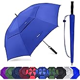 Baraida Golf Umbrella Large 54/62/68/72 Inch, Extra Large Oversize Double Canopy Vented Windproof Waterproof Umbrella, Automatic Open Golf Umbrella for Men and Women and Family.