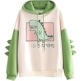 YUUOKPO Dinosaur Hoodie Kawaii Pullover Cute Hooded Sweatshirt For womens