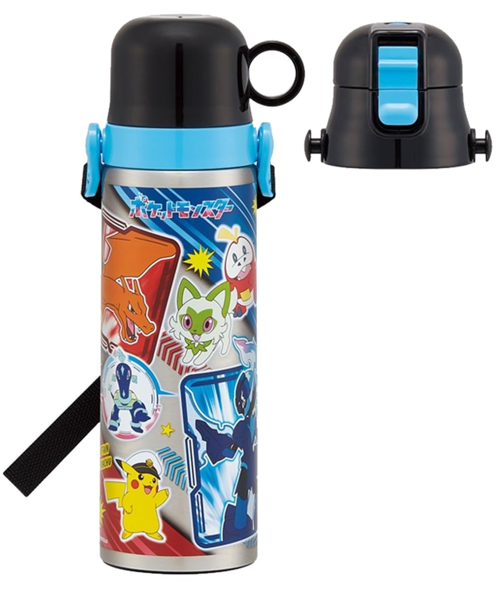 スケーター(Skater) 子供用 ステンレス 水筒 2way 直飲み 570ml コップ飲み ポケットモンスター 24 ポケモン 男の子 保温 保冷 waterbottle スポーツボトル かわいい キッズ 子供 こども 水瓶 SKDC6-A商品画像