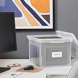 STAPLES Hanging File Folder Box, Storage Bin