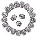 eBoot Hair Beads Dreadlocks Beads Decorative Beads, Silver Color, 20 Pieces