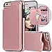 iPhone 6S Plus Wallet Case,iPhone 6 Plus Flip Case for Women/Men,iPhone 6s Plus Purse Case,Auker Vintage Leather Folio Flop Secure Fit Magnetic Closure Folding Case with Wallet/Card Holder Rosegold