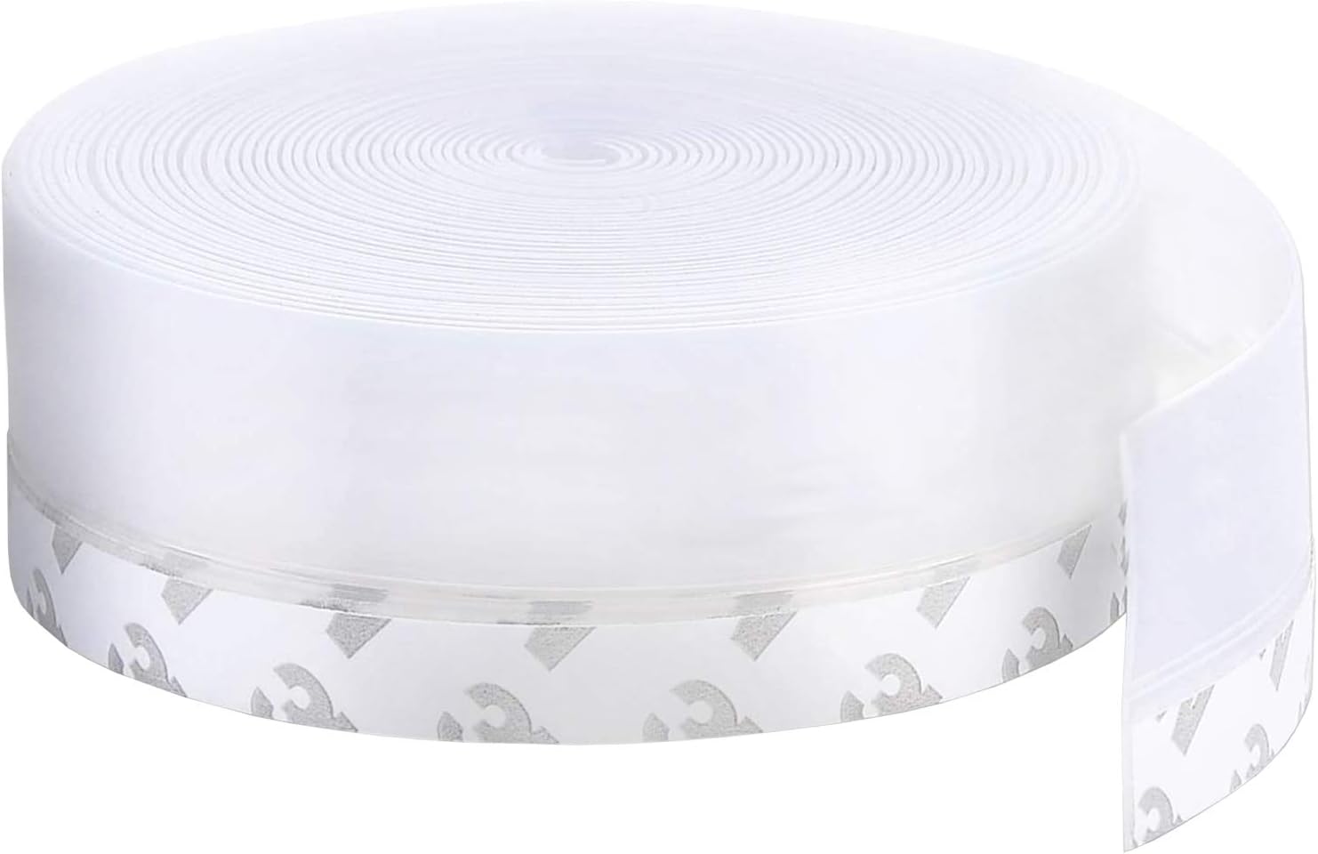 10 Meters Silicone Seal Strip, BetterJonny 35mm Draught Excluder Tape Door Seal Strip Self Adhesive Weather Stripping for Door Window Transparent