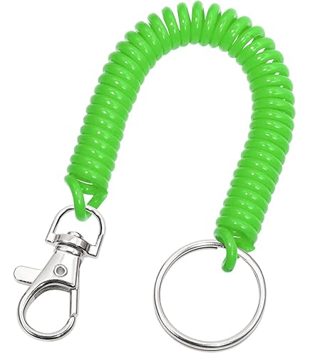 Amazon.com: LDEXIN 2Pcs Retractable Coil Spring Keychain
