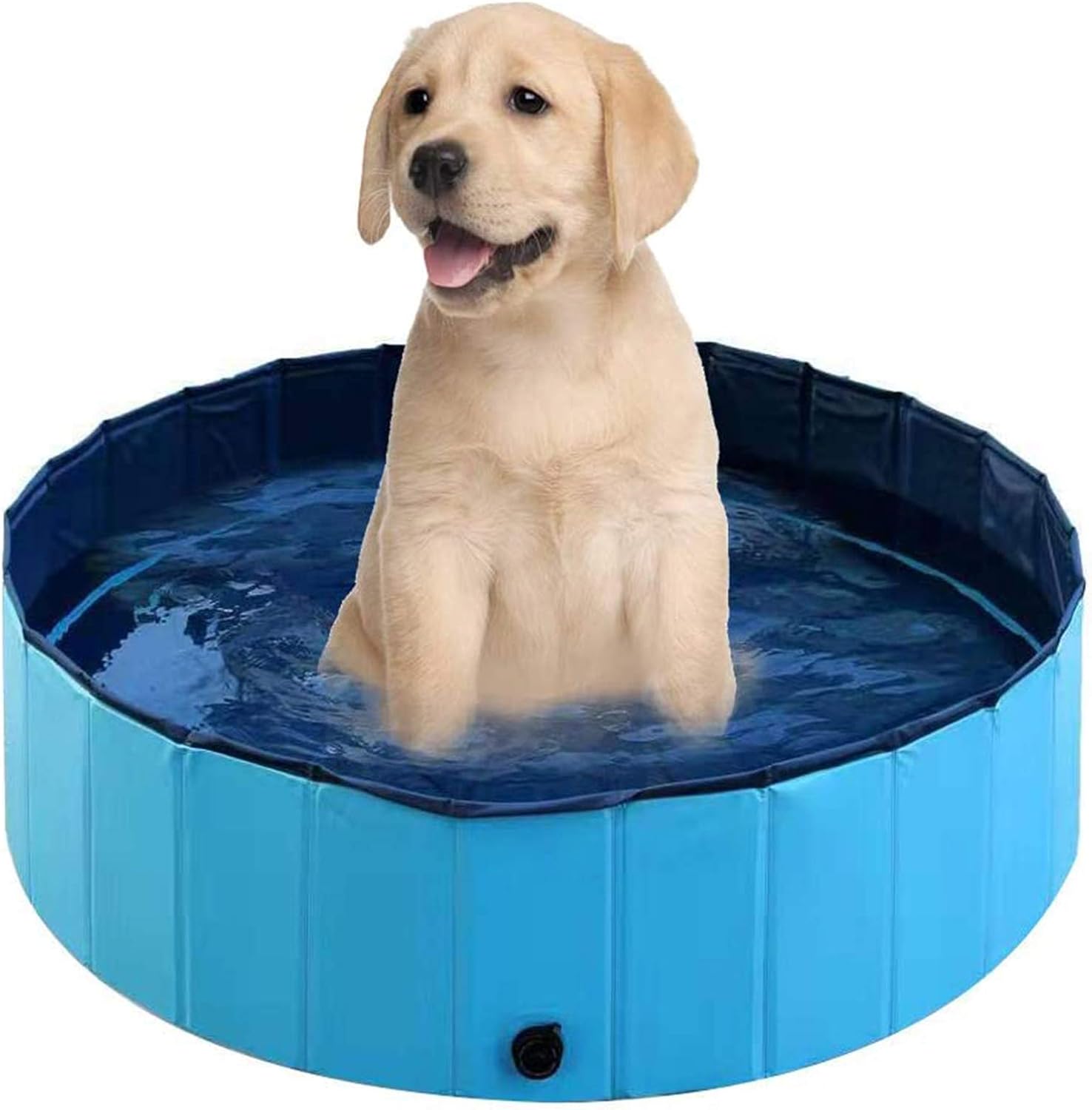 Foldable Dog Pool, CESTLAVIE PVC Pet Swimming Pool Collapsible Dogs