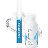 Smileactives Teeth Whitening Kit with Gel &amp; Pen, Hydrogen Peroxide, 30-Day | Complete At-Home System, Fast &amp; Easy, No Strips, Lights, or Trays Needed