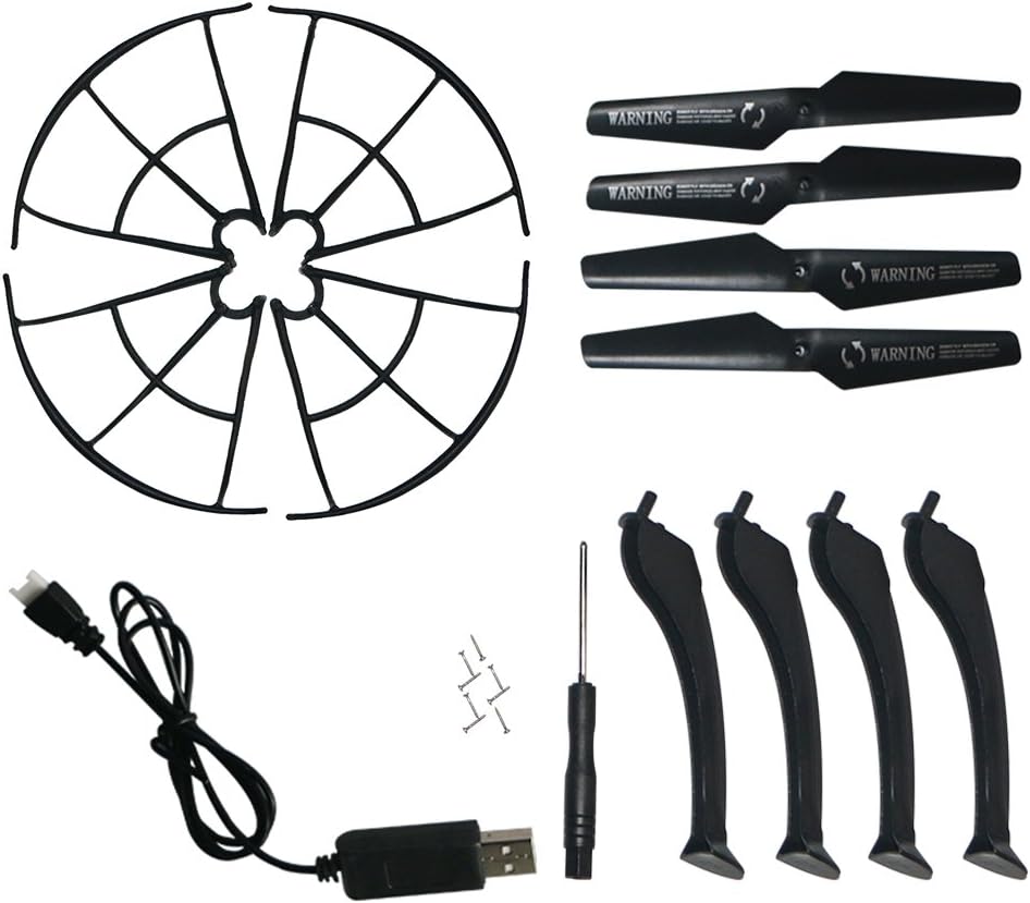 Spare Propellers, Screws ,Screwdriver, Propellers Guard ,Leg Part Set for LAMASTON RC Drone