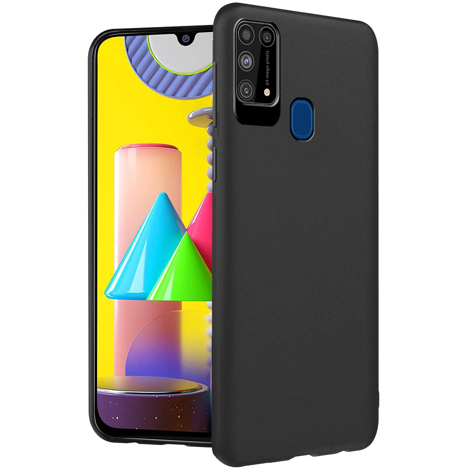 Thegiftkart Imported Matte Soft Back Cover Case For Samsung Galaxy M31 Prime F41 M31 Protective Rubberised Case Carbon Black Buy Online In Sri Lanka At Desertcart Lk Productid