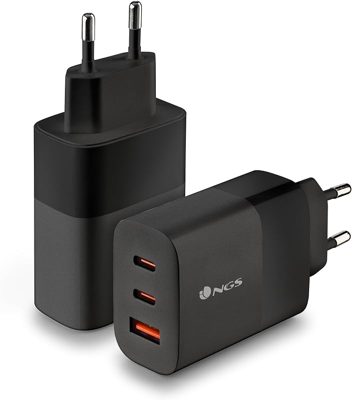 Carregador de parede Bud 65W - 65W GAN, 3 portas: 2 USB-C + USB-A