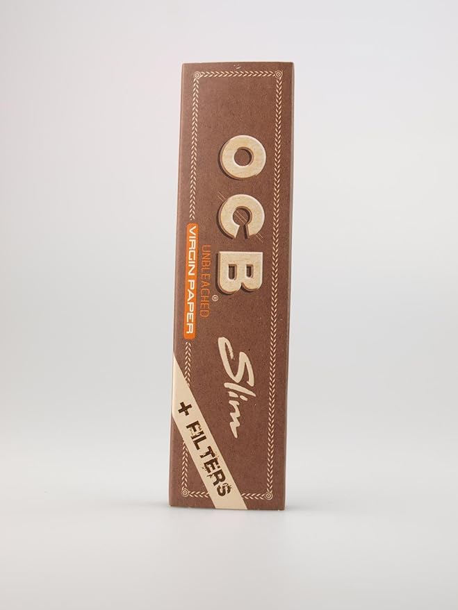 OCB Slim UNBLEACHED VIRGIN PAPER + TIPS 5 Stück (5x32)