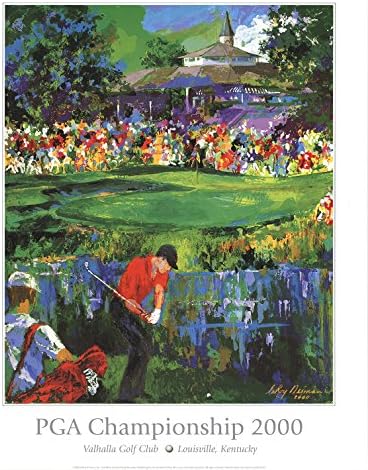 Leroy Neiman-Tiger on 18-PGA Championship-2000 Poster