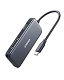 Anker USB C Hub, 5-in-1 USB C Power Adapter, with