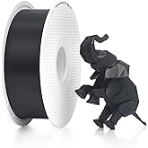 Bambu Lab PLA 3D Printer Filament 1.75mm RFID 1kg with Spool, Black | MakerWorld Model Library, No Warping &amp; Tangling, AMS-Compatible 3D Print Material,Fast Printing