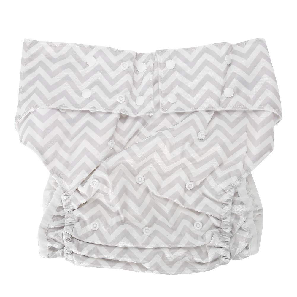 Adult Cloth Diaper, Pocket Diaper Adjustable Cloth Nappy Pant Washable Reusable Pants Postpartum Pants Adult Nappies for Incontinence Pants Women Care Dual Opening Leakfree Waist Large Size (04#)