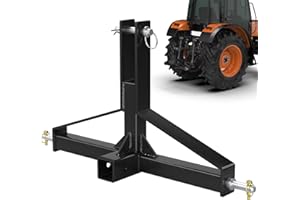 Sulythw 3 Point Hitch 2” Receiver Quick Hitch Compatible, Tractor Mover Drawbar Hitch, 3 Pt Quick Hitch Farm Equipment and Subcompact Trailer Hitch for Tractor Standard Category 1