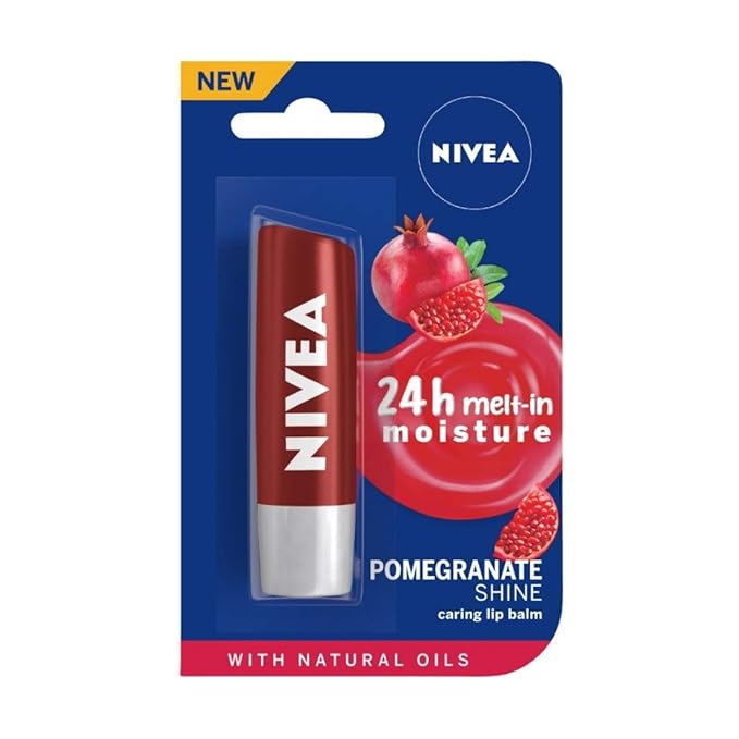 Buy NIVEA Lip Balm, Pomegranate Shine, 4.8g Online at Low Prices in India Amazon.in