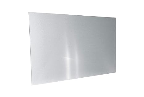PAULUS Spritzschutz Küche Herd Küchenrückwand Alu gebürstet 60x40 cm, Farbe Silber
