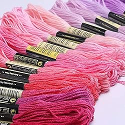 LOVIMAG Premium Rainbow Color Embroidery Floss with