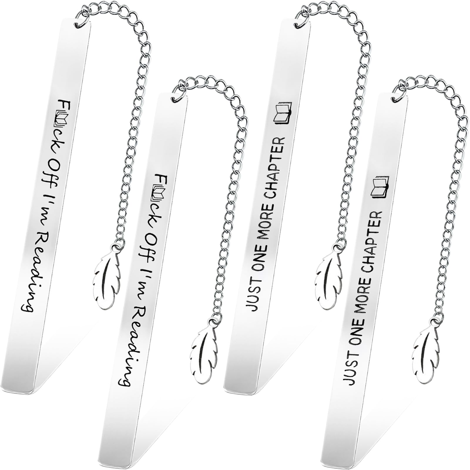 Personalised Bookmarks for Women, 4 Pcs Inspirational Reading Gifts Personalised Bookmark Gifts Mum’s Day Gifts for Male Female