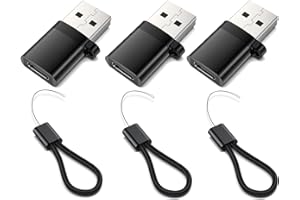 SXRYHHTD USB to USB C Adapter, USB C Female to USB 3.2 Male Adapter 10Gbps 60W USB A to USB C Adapter with Lanyard for iPhone