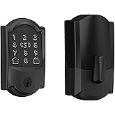 SCHLAGE BE489WB GRW 622 Encode WiFi Deadbolt Smart Lock, Keyless Entry ...