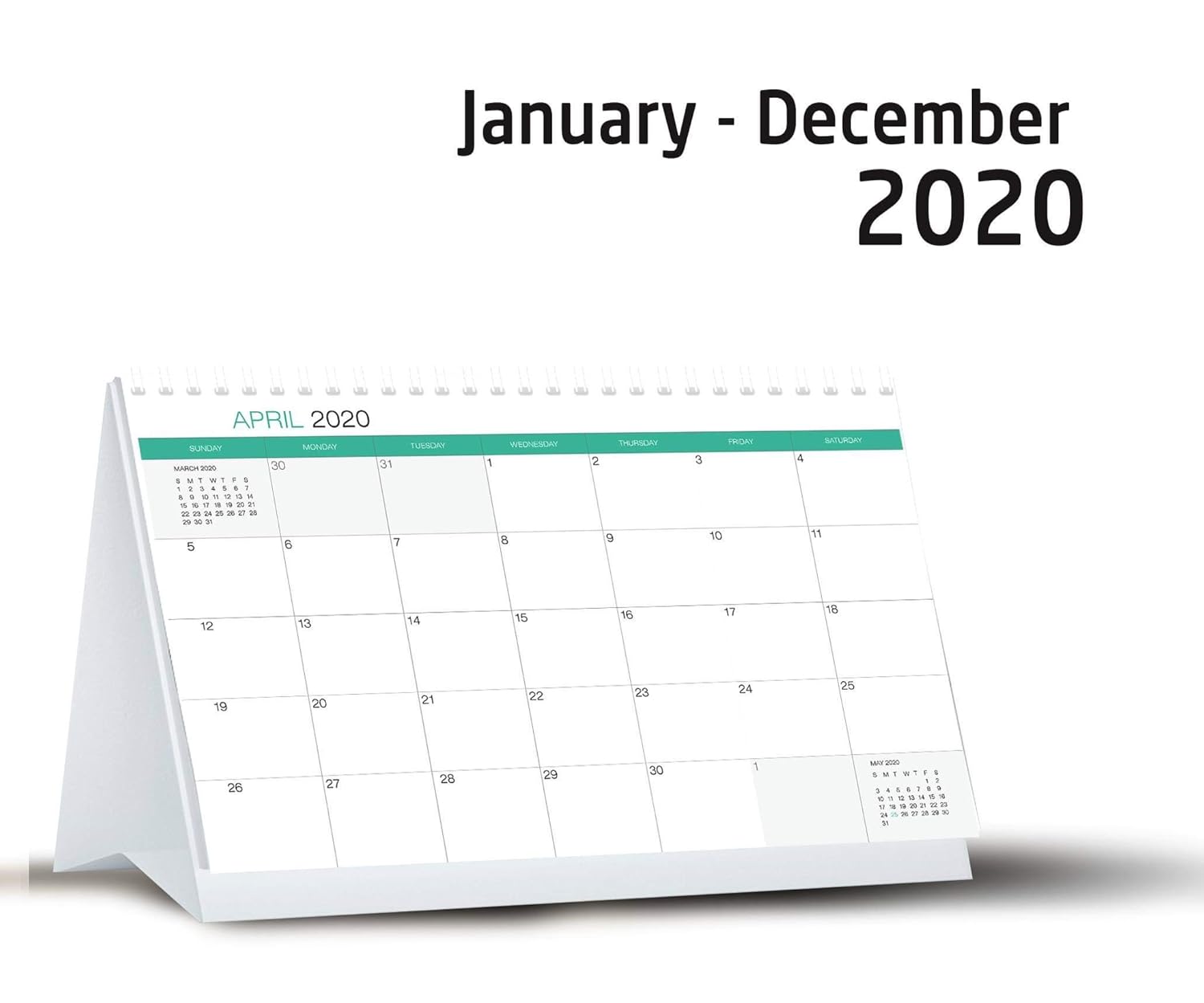 Desktop Calendars Supplies Office Products Monthly Calendar Planner Desktop Calendar 2020 Tent Office Calendar Daily Planner Desk Calendar From January 2020 Through January 2021 13 Months Classic Flip Calendar