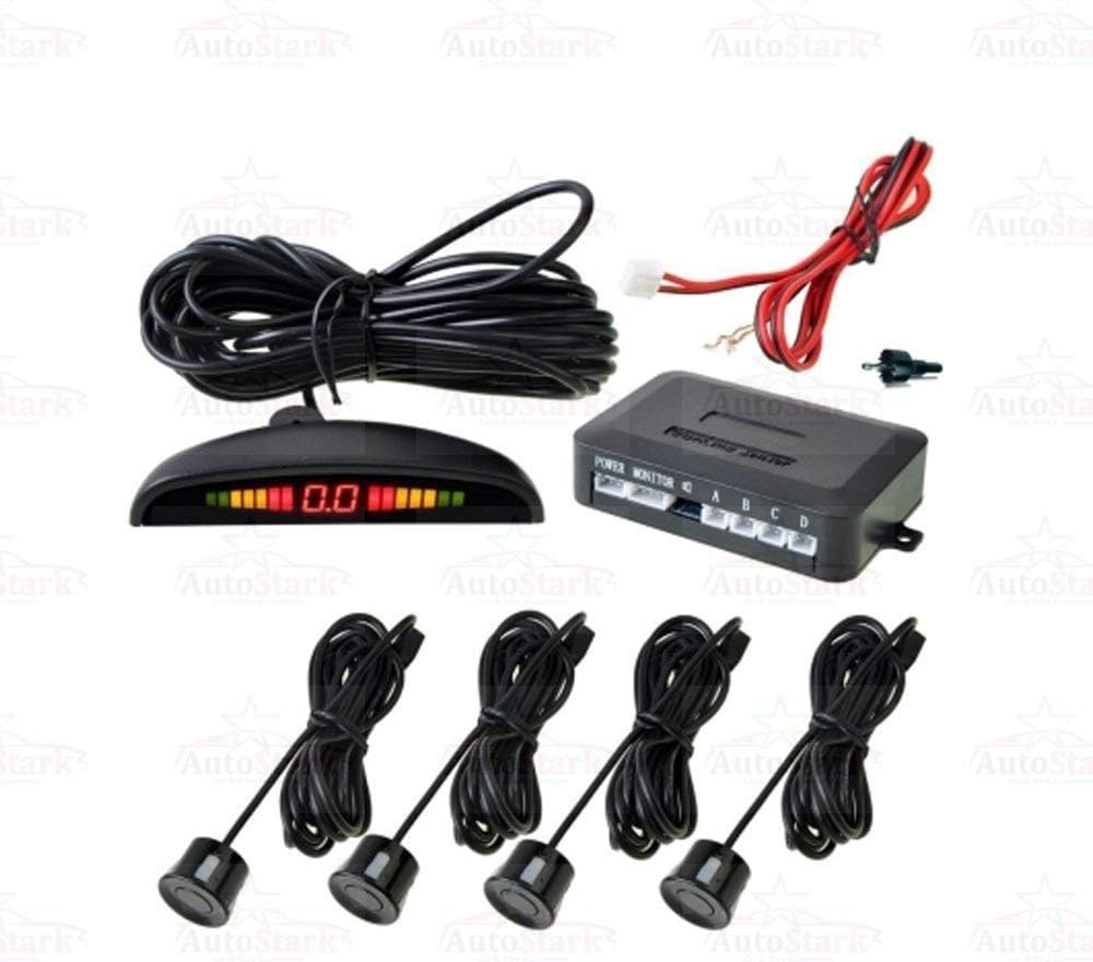 AutoStark Reverse Car Parking Sensor Led Display Black for All Cars