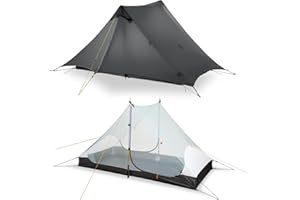 MIER LANSHAN Ultralight Tent 3-Season Backpacking Tent for 1-Person or 2-Person Camping, Trekking, Kayaking, Climbing, Hiking