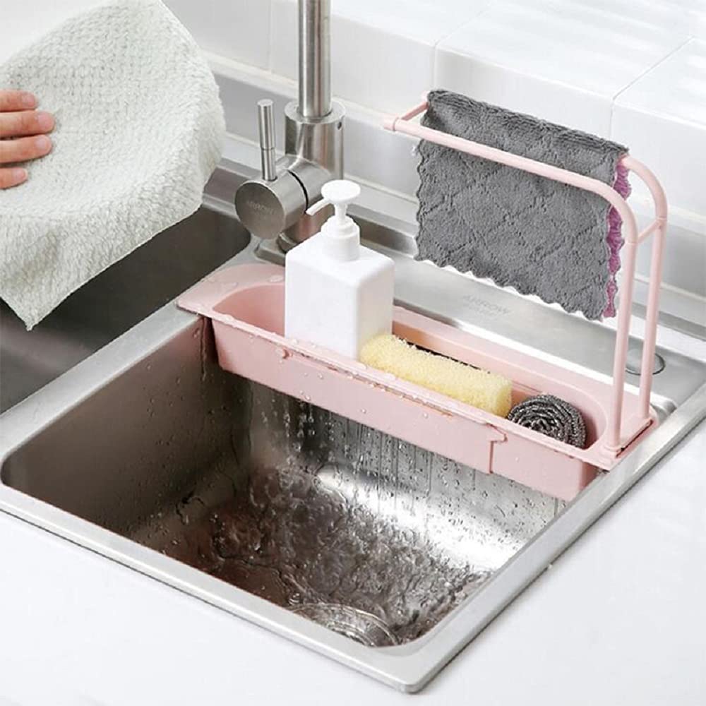 kitchen telescopic sink shelf