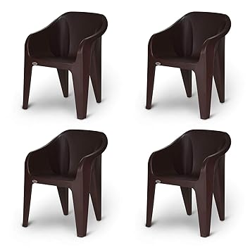 Supreme Futura Plastic Chairs For Home And Office Set Of 4