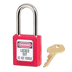 Master Lock Red Lockout Tagout Safety Padlock with
