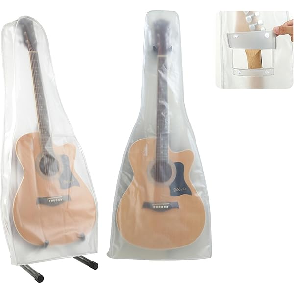 Housse De Protection Pour Guitare - Tissu Résistant à L'eau Et Aux UV, Fermeture éclair, Pour Basse Et Guitare Acoustique/électrique - 12