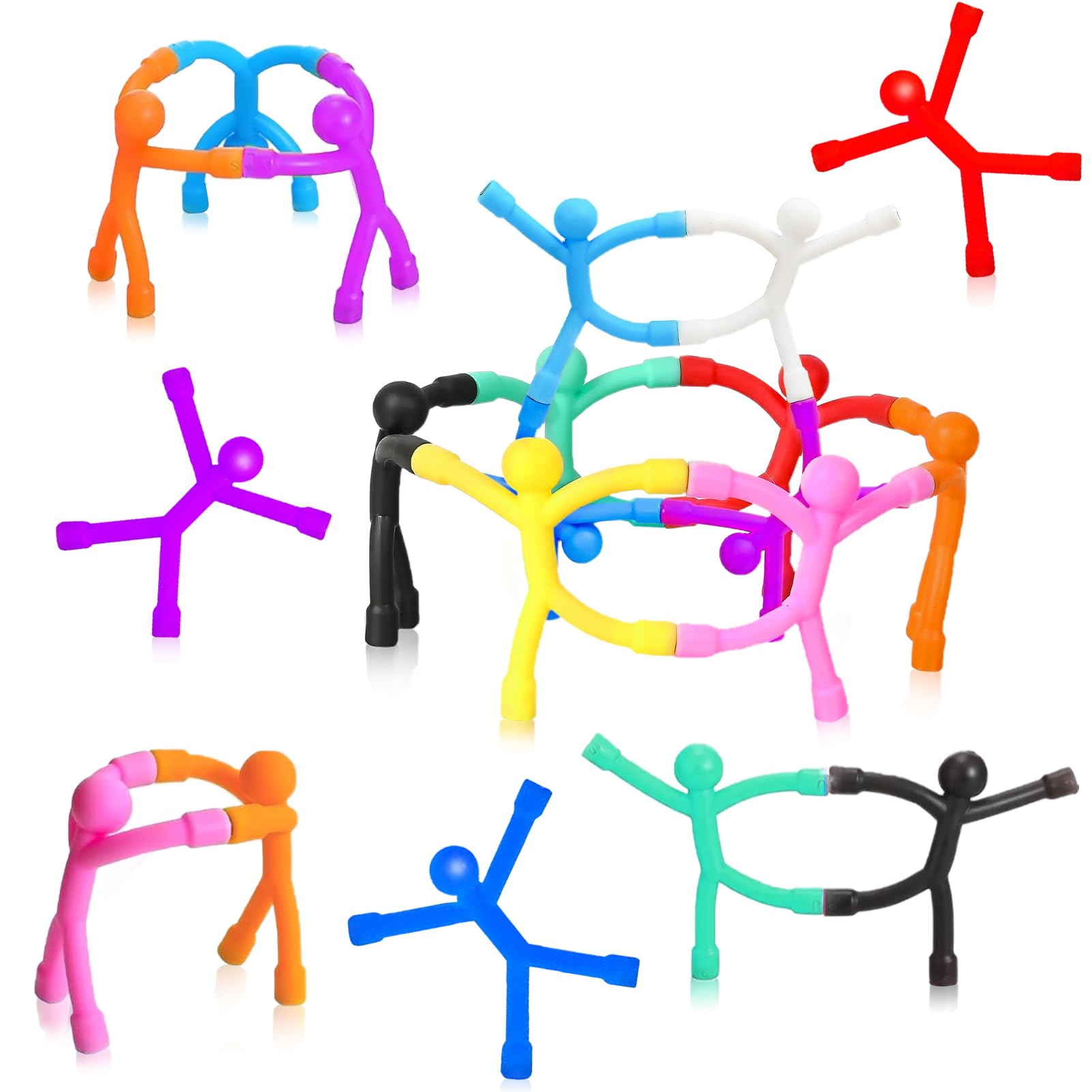 Magnetic Toys for Kids, 12PCS Mini Fridge Magnets for Kids Rubber Magnets Stress Relief Toys for Autistic Children