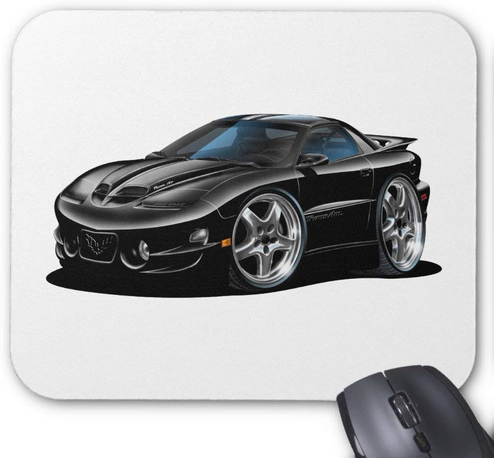 Drempad Luxury Gaming Mouse Pad Custom, 1998-02 Trans Am Black Car Mouse Pad 11.8"*9.8"