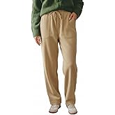 CUPSHE Womens Casual High Waist Pants Drawstring Loose Fit Fall Pants Trousers with Side Pockets