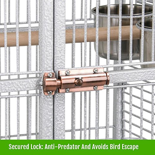 go2buy Wrought Iron Select Bird Cage Parrot Cockatoo Birdcage Stands