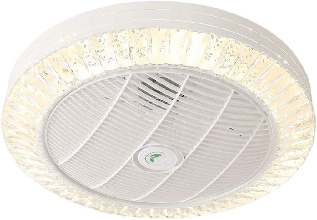 XMYX Silent Fan Ceiling Fan with Remote Control Modern Ceiling Light Lighting Living Room Restaurant Bedroom Nursery Dimmable LED Ceiling Light Fan Lamp, 72W, Ø60cm [Energy Class A++]