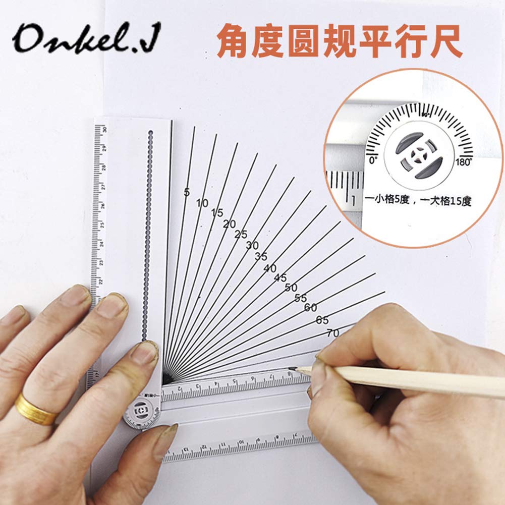 Angulo De 15 Grados Con Transportador QLING Regla ángulo Ajustable 180 Grados Medidor portátil Geometría  matemática Transportador Accesorios multifunción Herramienta medición ABS  Escuela Oficina Bricolaje Reglas, escuadras y transportadores Bricolaje y  herramientas futakuchi-hakata.com