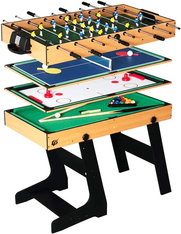 NILINBA Table Football Multifunctional Table Football Machine, Pool Table, Table Tennis Table, Ice Hockey Folding Table (Size : 103x58x72cm)