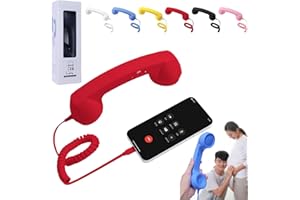 Retro Phone Handset, Type-C Retro Phone Handset for iPhone and Android, Pop Phone RetroHandset, for Cell Mobile Video Confere