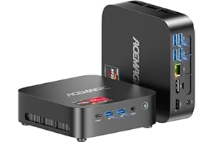 ACEMAGICIAN Kron Mini K1 Mini PC Gaming, AMD Ryzen 5 7430U (equiv to 5850U, 6C/12T, Up to 4.3Ghz), 16GB DDR4 512GB SSD Mini PC Computers Micro Desktop PC 4K Triple Display WiFi6 BT5.2