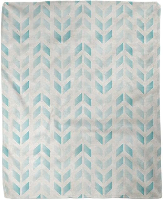Decoración suave Manta de tiro Patrón de Chevron en espiga beige en
