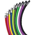 XS Scuba Miflex Low Pressure Braided Hoses - Pink, 30"