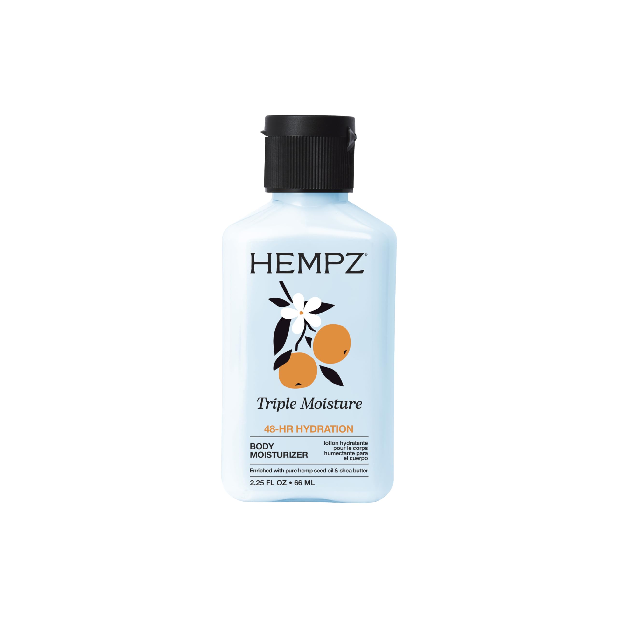 HEMPZ Mini Travel Size Body Lotion 2.25 Oz - Shea Butter Hand And Body Moisturiser With Whipped Crème - Includes Hemp Seed Oil And Grapefruit Fragrance - Hydrates, Conditions And Revives Dry Skin