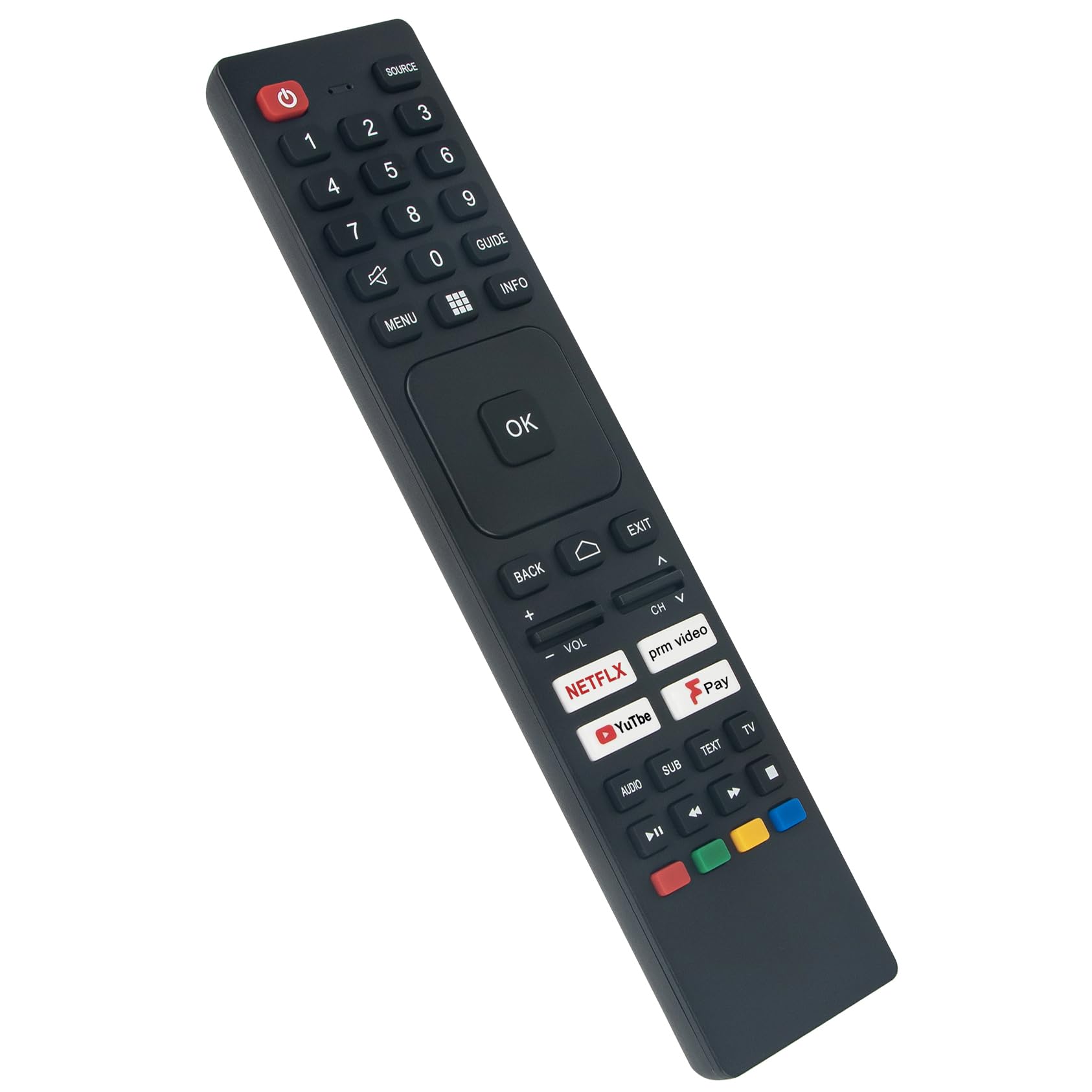 AULCMEET Replacement Remote SHWRMC0137N Fit for 4K ULTRA HD ANDROID TV 55FN6EA 50FN6EA 43FN6EA 65FN4EA 55FN4EA 50FN4EA 43FN4EA 65FN2EA 55FN2EA 50FN2EA 43FN2EA 65EN7EA 50EN7EA 42EN7EA 65EN6EA 50EN6EA
