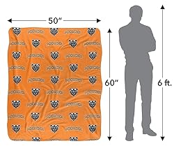Mercer University Blanket, 50"x60" Logo Pattern