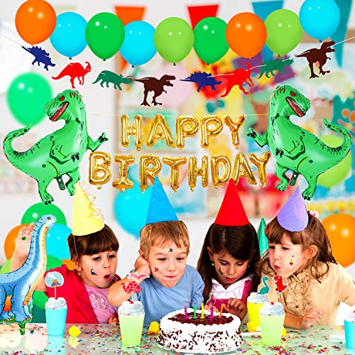 4 Dinosaur+Party+Supplies+Birthday+Decorations