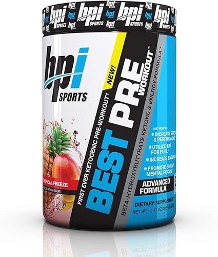 Amazon Com Bpi Sports Ketogenic Pre Workout Supplement Best Pre Workout Carb Free Burns Fat For Energy Helps Preserve Lean Muscle Mass Improved Focus Tropical Freeze 30 Servings