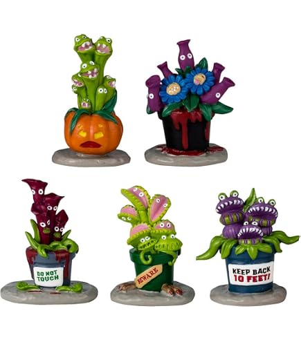 Figurines Lemax Spooky Town - Terrified Trick-or-Treaters, Lot De 2 - 6,5 X 5,5 X 3 Cm, Polyrésine - Déco Halloween - 9